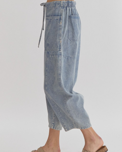 Kalani Barrel Style Denim Pants