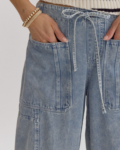 Kalani Barrel Style Denim Pants