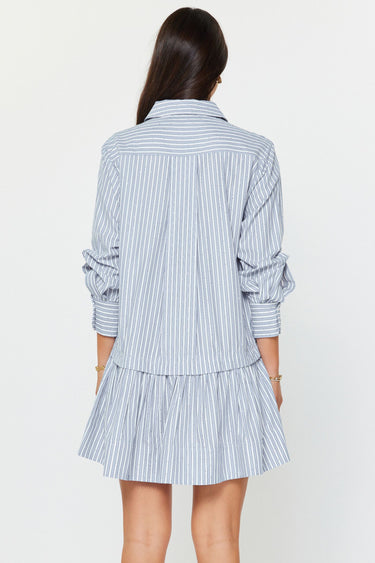 Luna Striped Drop Waist Mini Dress