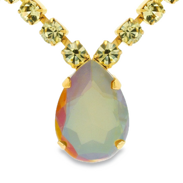 Melinda Necklace in Verde Linen Ignite