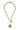 Yochi "My Paris" Heart Charm Wheat Chain Necklace