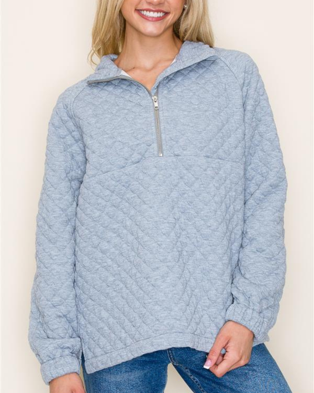 Morgan Half Zip Quilted Pullover