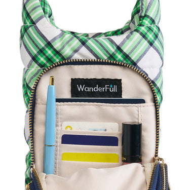 Navy & Green Plaid HydroBag