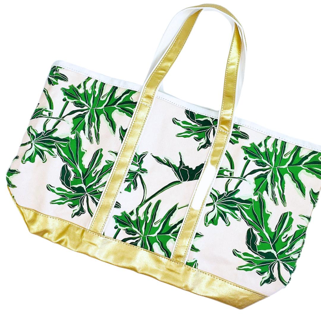 Rose Jungle Canvas Tote Bag by Emily McCarthy
