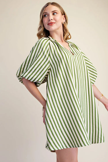 Lucy Puff Sleeve Mini Dress