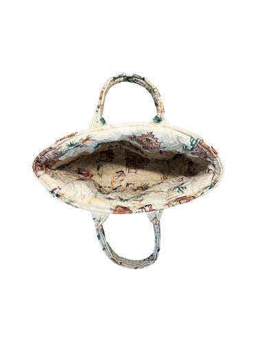 Retro Cowboy Quilted Handbag