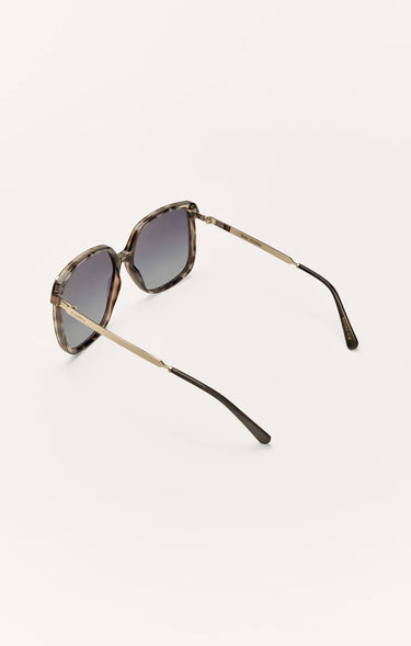 Riviera Marbled Tort-Bronze Polarized Sunglasses by Z Supply