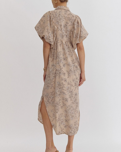 Rosa Toile Print Midi Dress