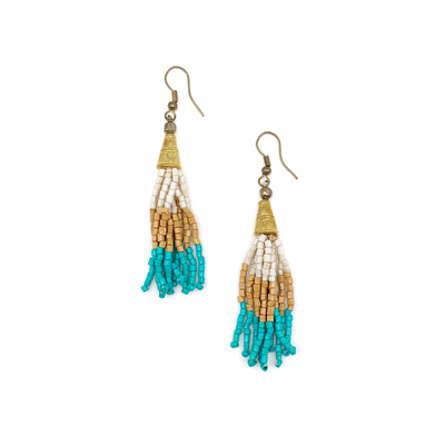 Sachi Island Waterfalls Tassel Earrings (Various Colors)