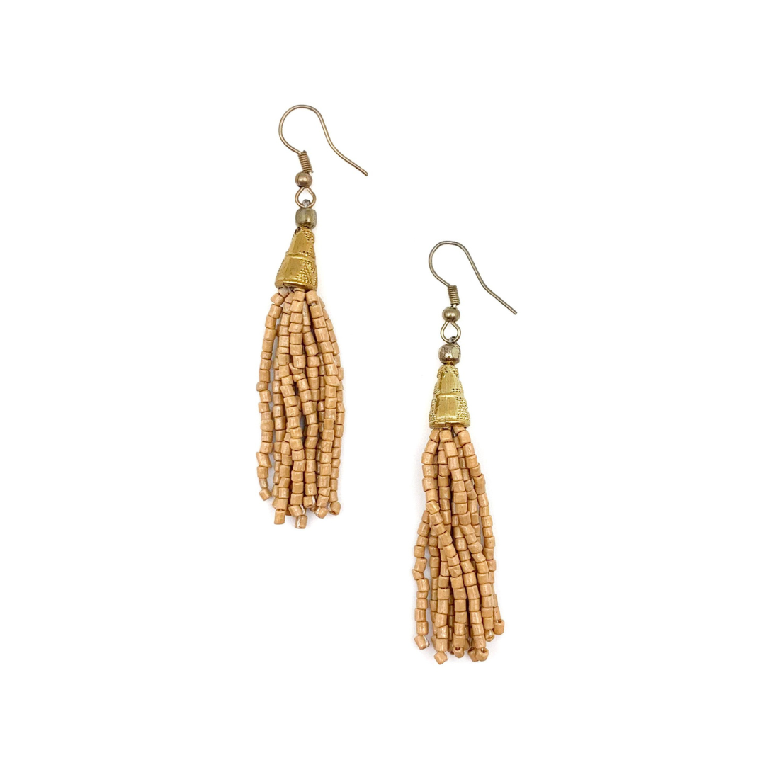 Sachi Island Waterfalls Tassel Earrings (Various Colors)