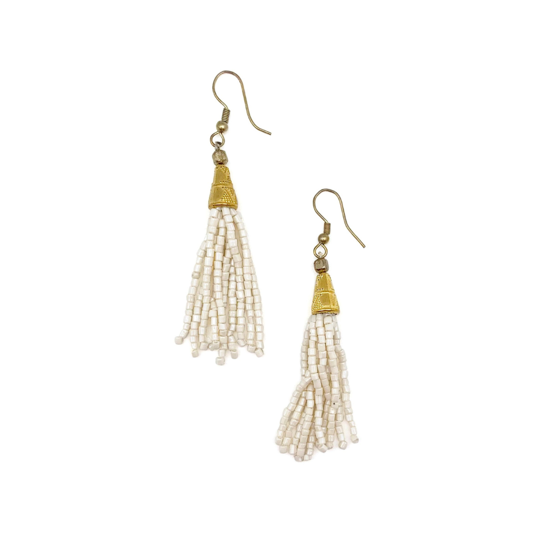 Sachi Island Waterfalls Tassel Earrings (Various Colors)