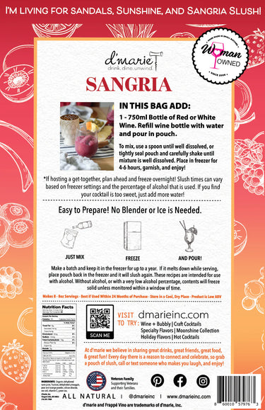 Sangria Cocktail Slush Mix by D'Marie