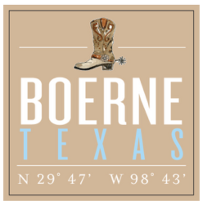 Square (paper board) Coaster- Boerne, TX (20 coasters)