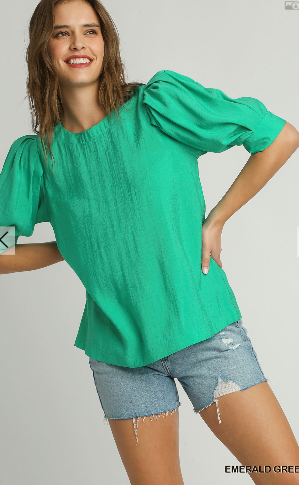 Delilah Modal Bubble Sleeve Top