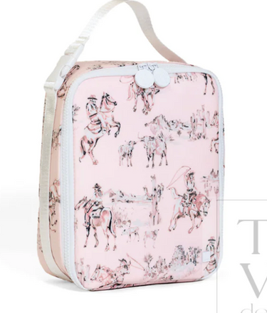 LUNCH BOX Insulated Lunch Bag - COWGIRL TOILE