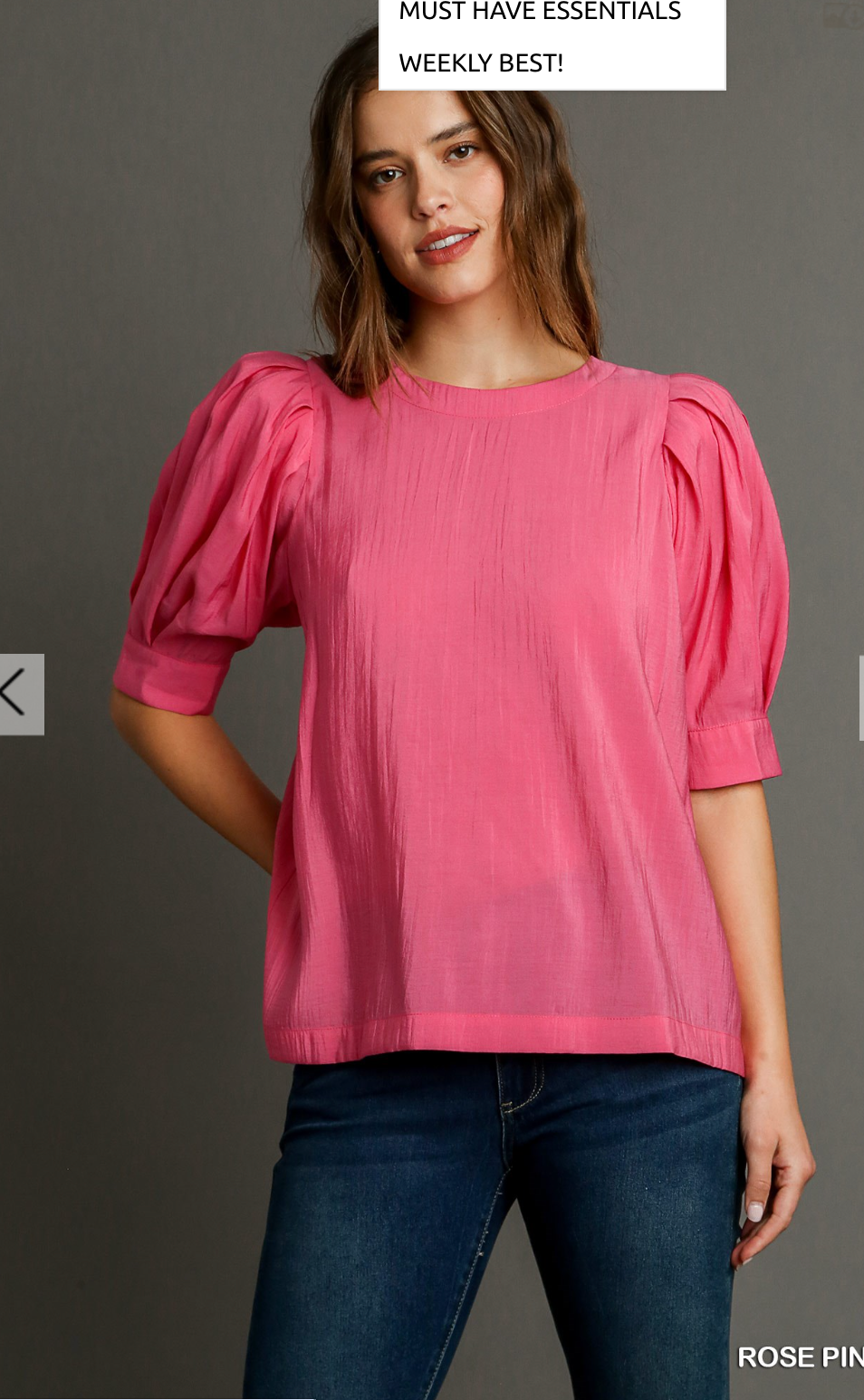 Delilah Modal Bubble Sleeve Top