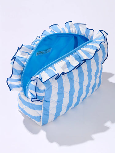 Fancy Ruffled Cosmetic Pouches (assorted size and colors)