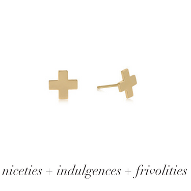 Signature Cross Stud - Multiple Colors