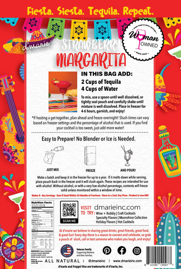 Strawberry Margarita Cocktail Slush Mix by D'Marie