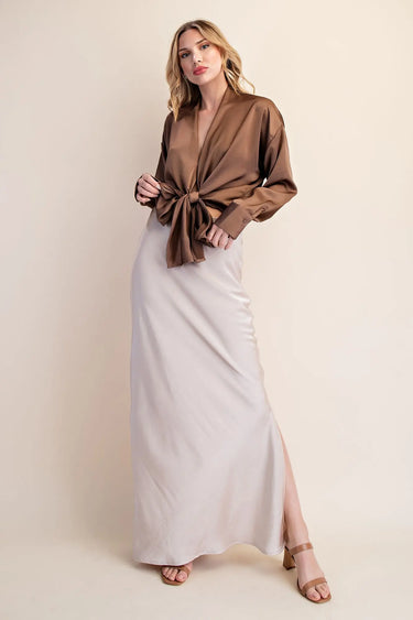 Arana Wrap-Tie Blouse