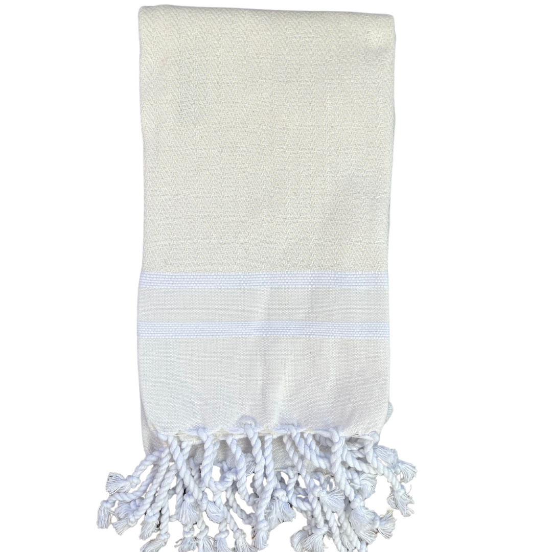 Fouta Turkish Guest Towel Herringbone Weave