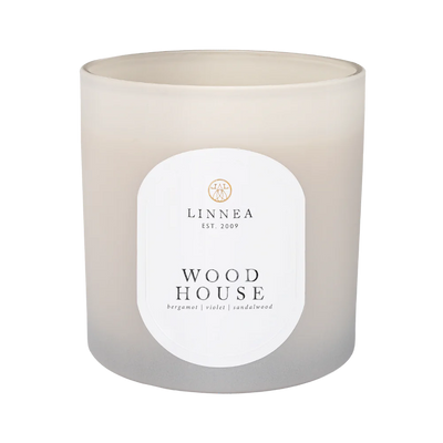 Wood House 3-wick Candle