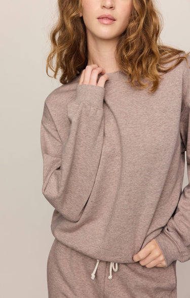 Z Supply Boyfriend Sweatshirt - Heather Ash