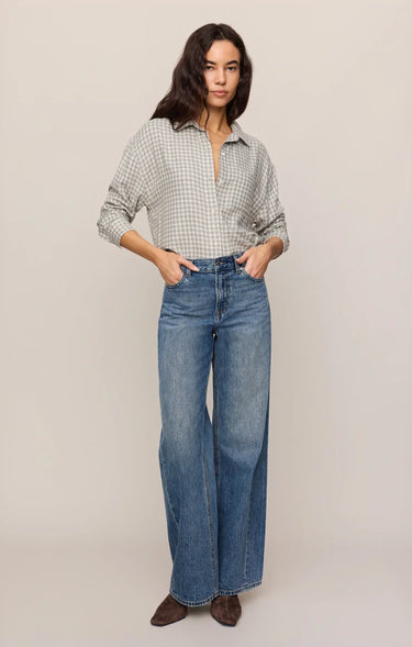 Z Supply River Plaid Button Up - Emerald Cove by Z Supply