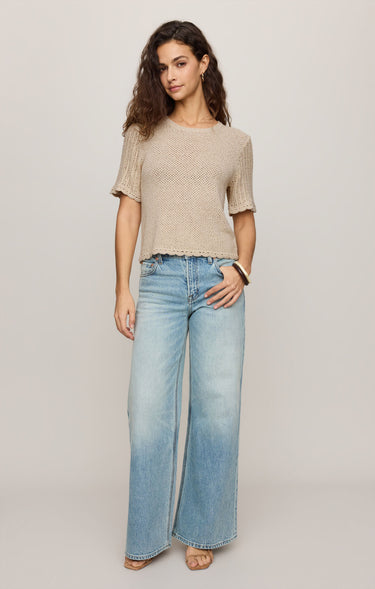 Z Supply Solano Crochet Sweater - Natural