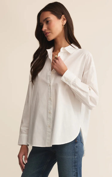 Elevated Poplin Button Up Shirt by Z Supply (multiple colors)