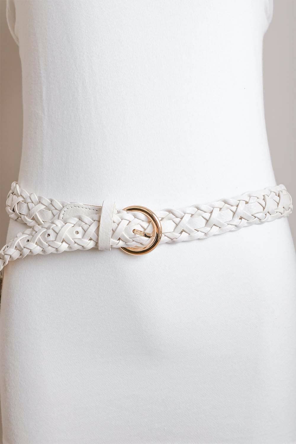 Double Braided Belt with Buckle