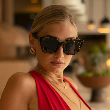 Portofino Acetate Oversized Cat Eye Sunglasses
