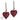 Leopard Heart Earrings