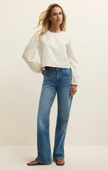 Tatiana Embroidered Cropped Top by Z Supply