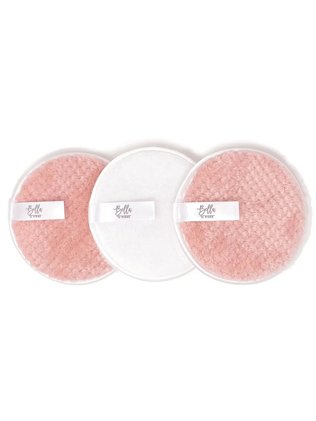 Wash the Day Away - 3 Piece Face Cleansing Pads, White Set