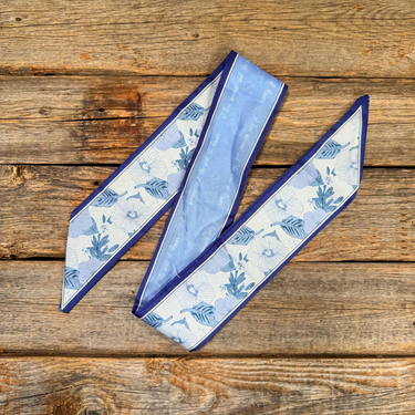 Blue Western Skinny Mini Wild Rag Scarf / Cowgirl Necktie