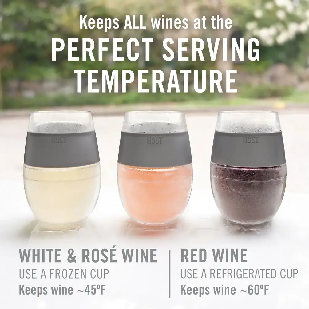 Wine FREEZE™ Cooling Cups - Asst Standard Colors - Set of 4