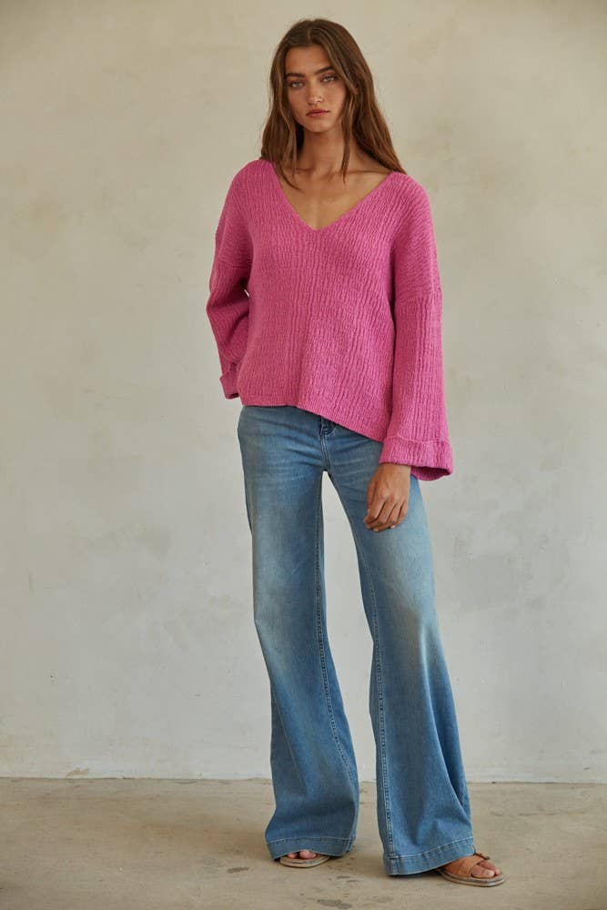 Maila V-Neck Pullover Sweater