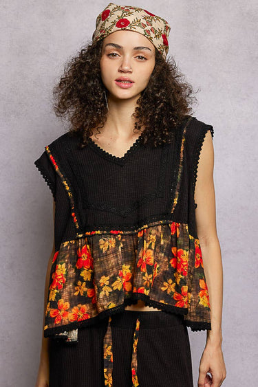 Diana Floral  Wrap Scarf