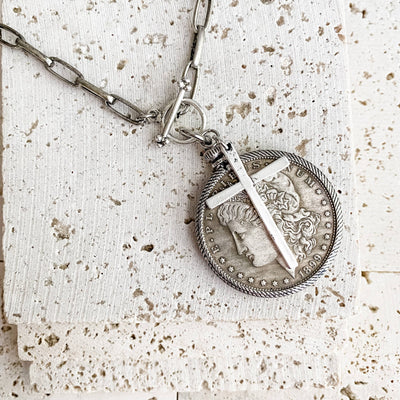 Relic Necklace: Silver 24"