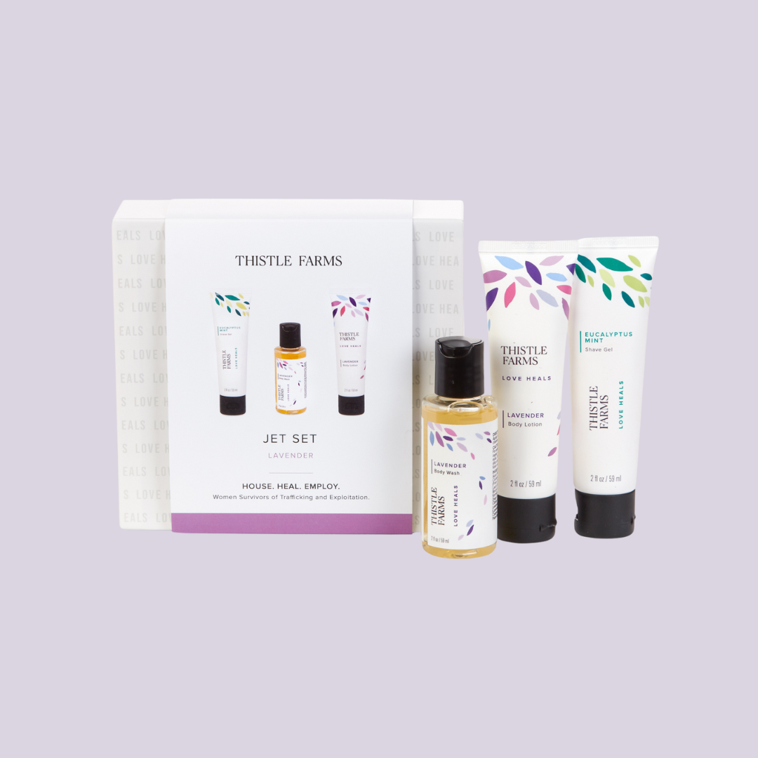 Lavender Jet Set Travel Kit | Lotion, Wash, & Gel