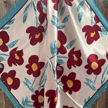 Burgundy & Cream Wild Rag/Scarf