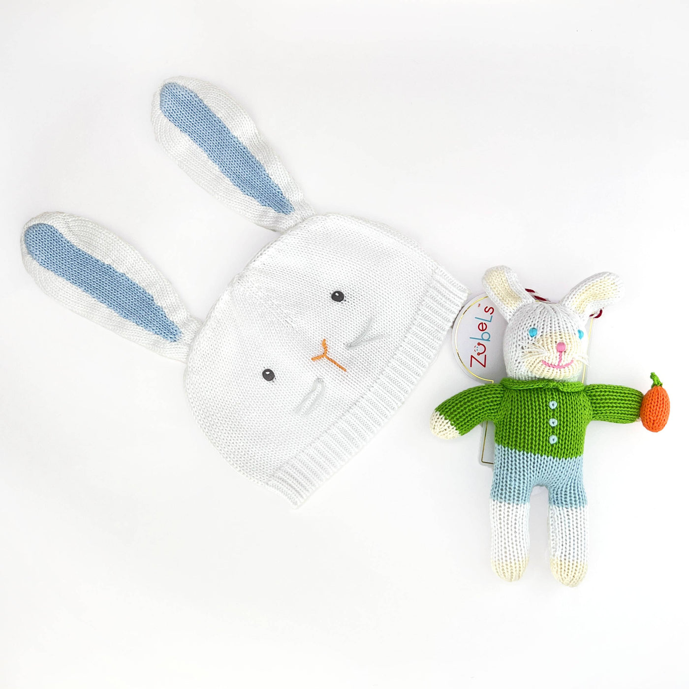 Collin the Bunny Knit Doll: 12" Plush