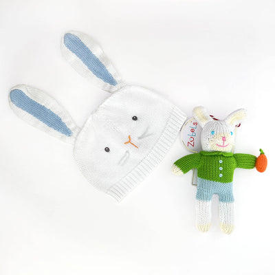 Collin the Bunny Knit Doll: 12" Plush
