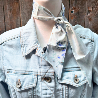 Blue & Green Skinny Mini Scarf / Cowgirl Necktie