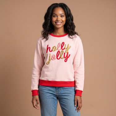 Holly Jolly Crew Neck Sweatshirt