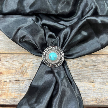 Antique Silver Concho Dot Slide