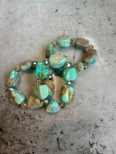 Authentic Turquoise Nugget Bracelet