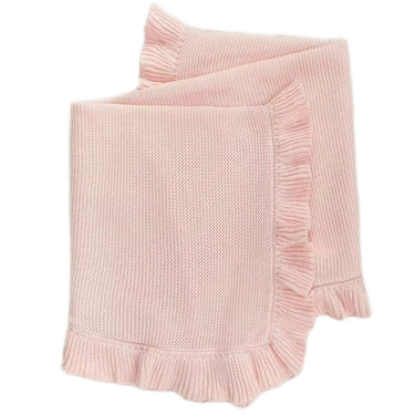 Nap Time RUFFLE Edge Cotton - Baby Quilt Blanket