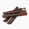 Set of tortoiseshell-patterned mahjong racks on a white background